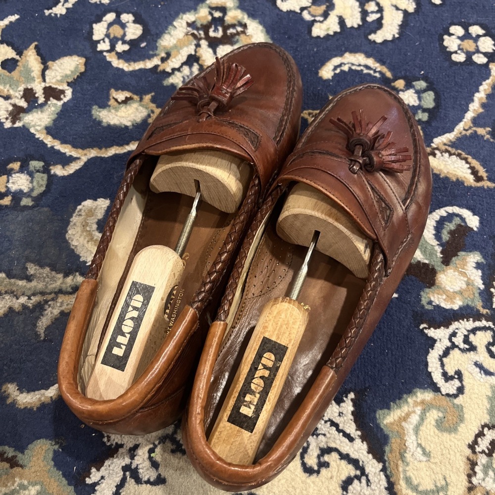 Allen Edmonds Port Washington Maxfield Loafers 11 EEE Made in USA IVY Brown - Picture 2 of 9